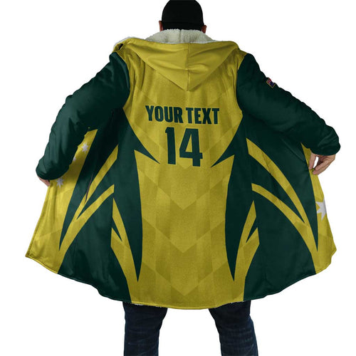 Australia Cricket Custom Cloak Go Aussie Dynamic Yellow - Aussie Hoodie