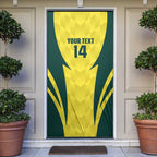 Australia Cricket Custom Door Cover Go Aussie Dynamic Yellow - Aussie Hoodie