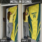 Australia Cricket Custom Door Cover Go Aussie Dynamic Yellow - Aussie Hoodie