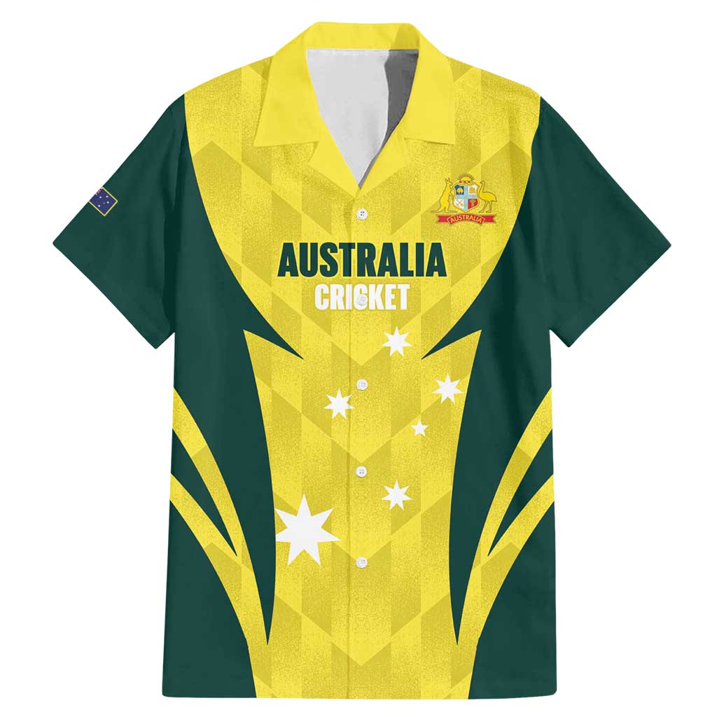 Australia Cricket Custom Family Matching Mermaid Dress and Hawaiian Shirt Go Aussie Dynamic Yellow - Aussie Hoodie