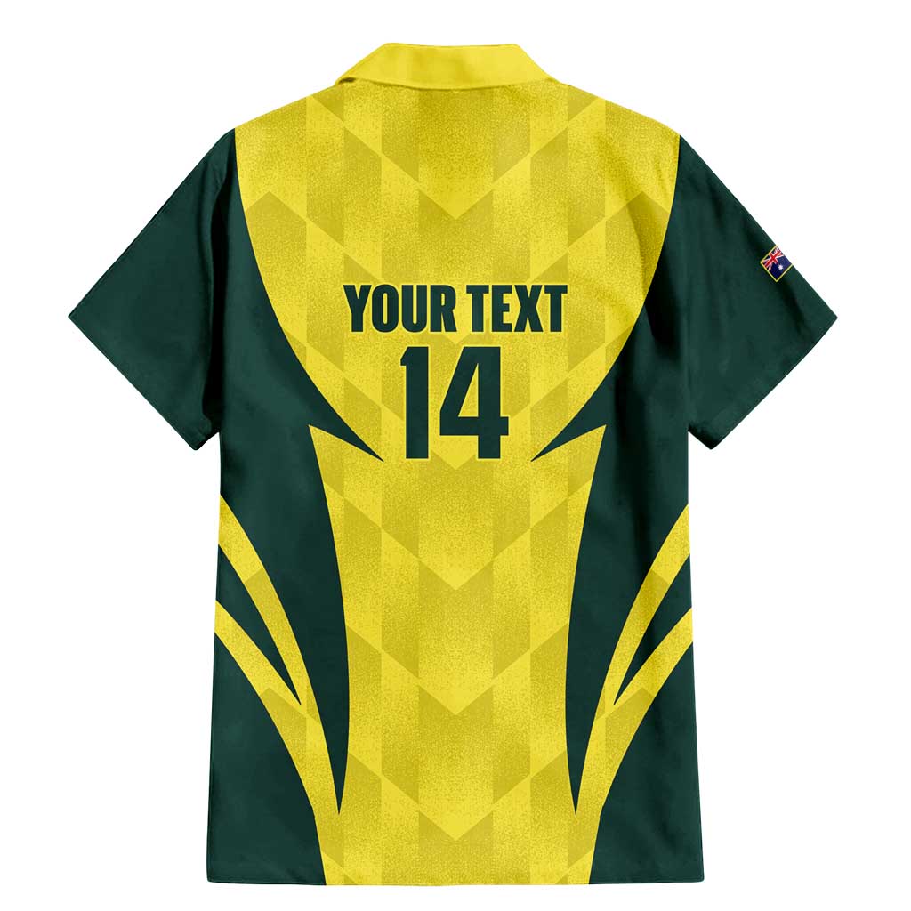 Australia Cricket Custom Family Matching Mermaid Dress and Hawaiian Shirt Go Aussie Dynamic Yellow - Aussie Hoodie
