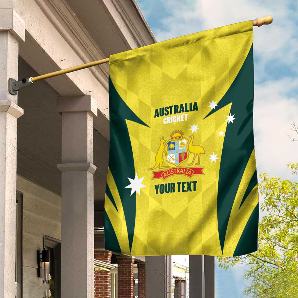 Australia Cricket Custom Garden Flag Go Aussie Dynamic Yellow - Aussie Hoodie