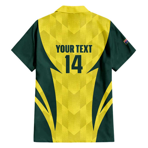 Australia Cricket Custom Hawaiian Shirt Go Aussie Dynamic Yellow - Aussie Hoodie