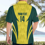 Australia Cricket Custom Hawaiian Shirt Go Aussie Dynamic Yellow - Aussie Hoodie
