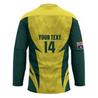 Australia Cricket Custom Hockey Jersey Go Aussie Dynamic Yellow - Aussie Hoodie