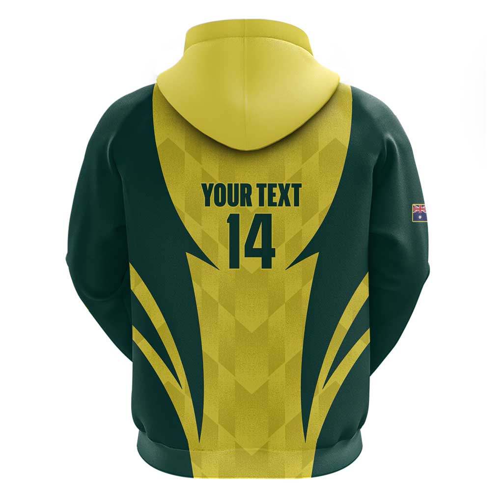 Australia Cricket Custom Hoodie Go Aussie Dynamic Yellow - Aussie Hoodie