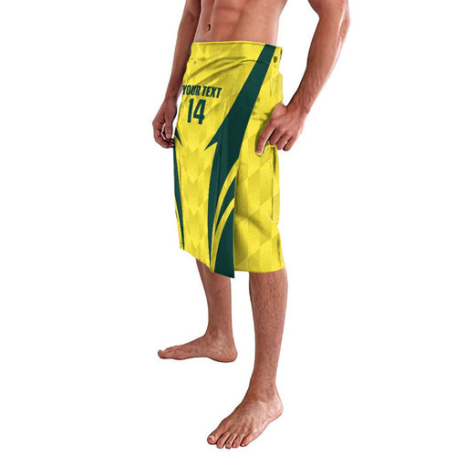 Australia Cricket Custom Lavalava Go Aussie Dynamic Yellow - Aussie Hoodie