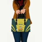 Australia Cricket Custom Leather Bag Go Aussie Dynamic Yellow - Aussie Hoodie