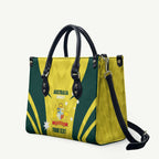 Australia Cricket Custom Leather Bag Go Aussie Dynamic Yellow - Aussie Hoodie