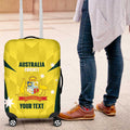 Australia Cricket Custom Luggage Cover Go Aussie Dynamic Yellow - Aussie Hoodie