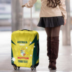 Australia Cricket Custom Luggage Cover Go Aussie Dynamic Yellow - Aussie Hoodie