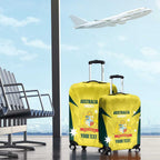 Australia Cricket Custom Luggage Cover Go Aussie Dynamic Yellow - Aussie Hoodie