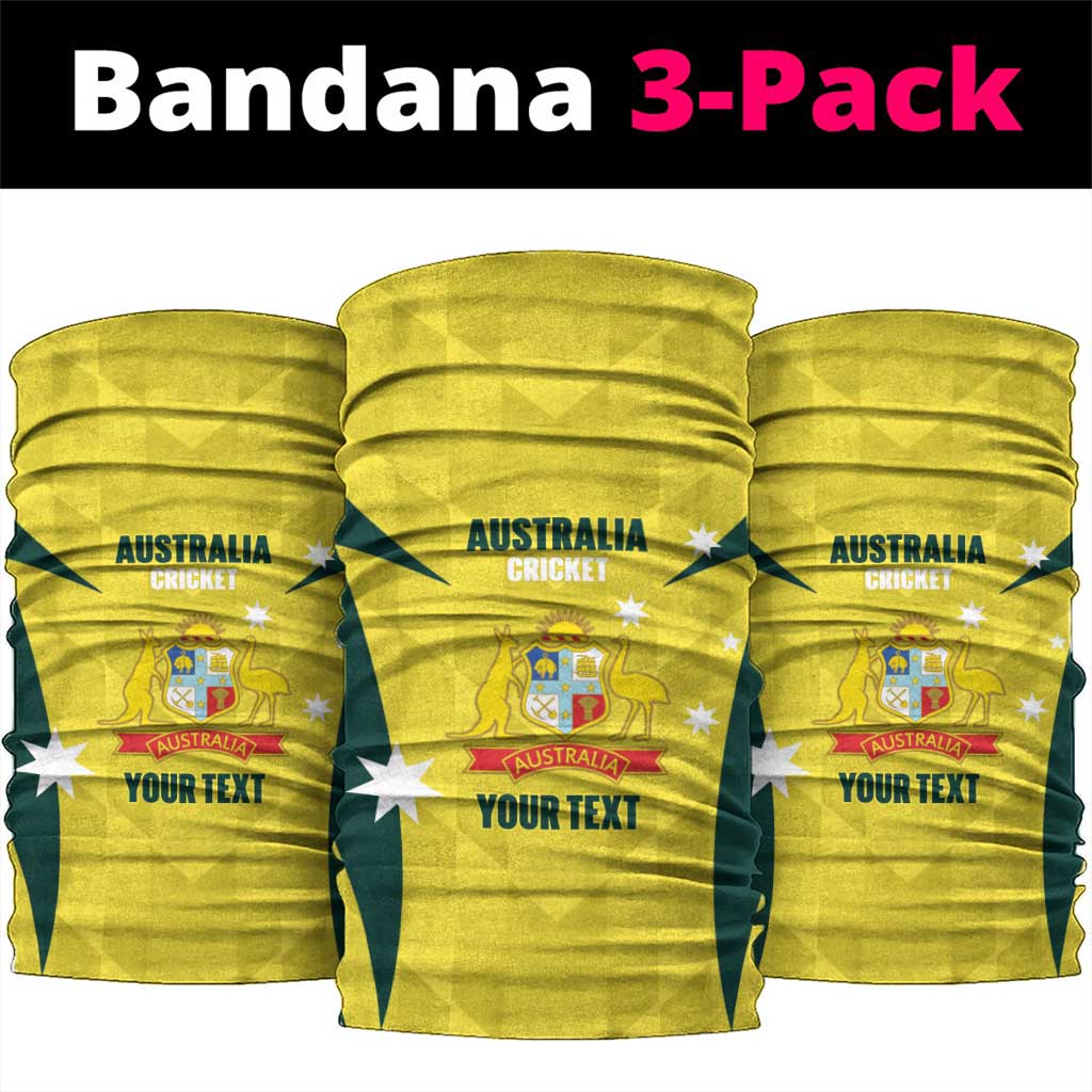 Australia Cricket Custom Neck Gaiter Go Aussie Dynamic Yellow - Aussie Hoodie
