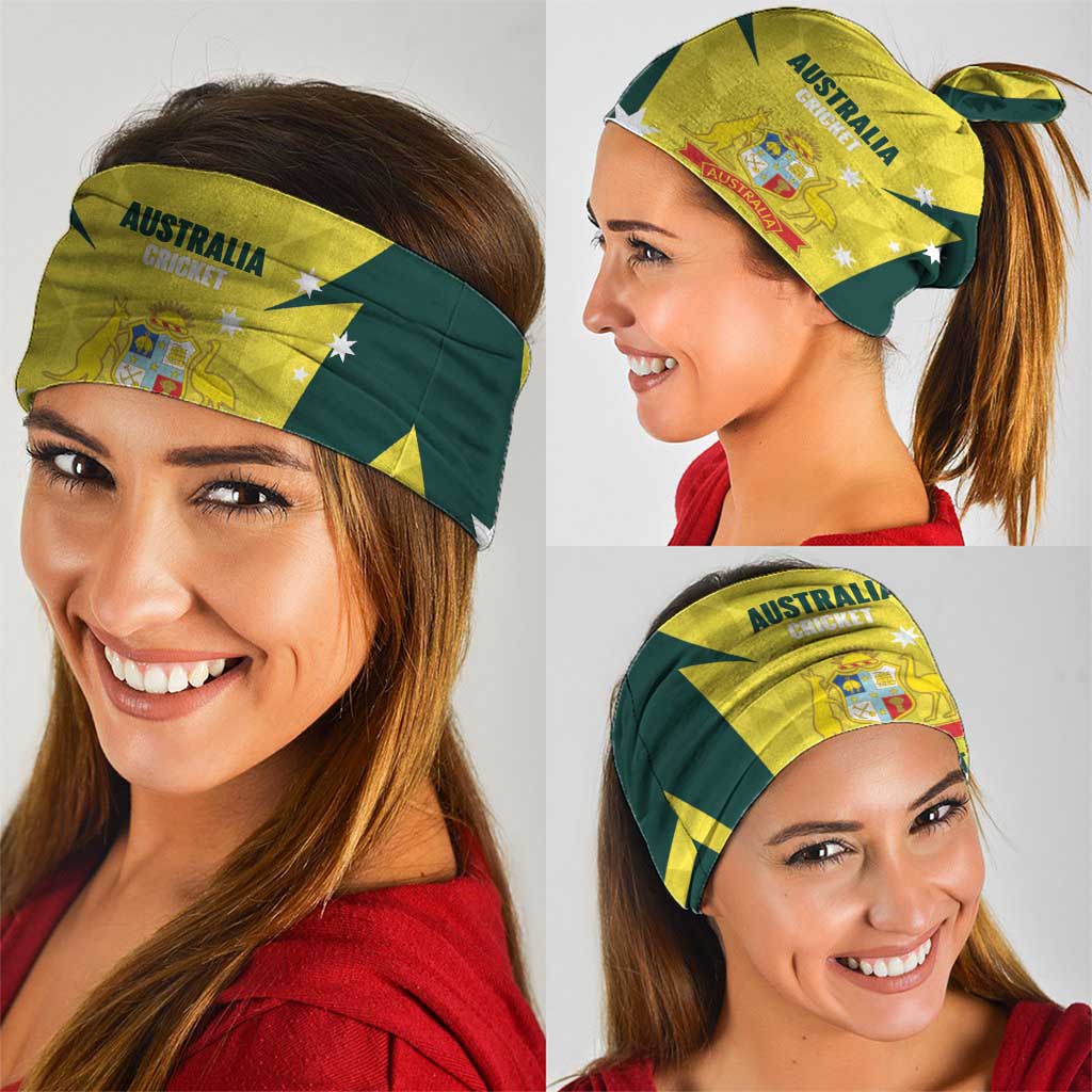 Australia Cricket Custom Neck Gaiter Go Aussie Dynamic Yellow - Aussie Hoodie