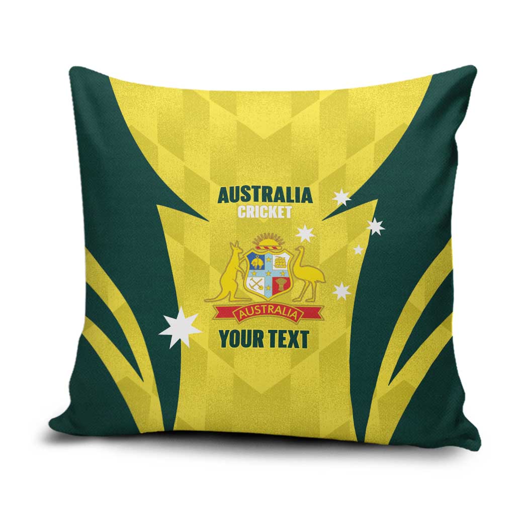 Australia Cricket Custom Pillow Cover Go Aussie Dynamic Yellow - Aussie Hoodie
