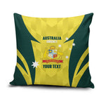 Australia Cricket Custom Pillow Cover Go Aussie Dynamic Yellow - Aussie Hoodie