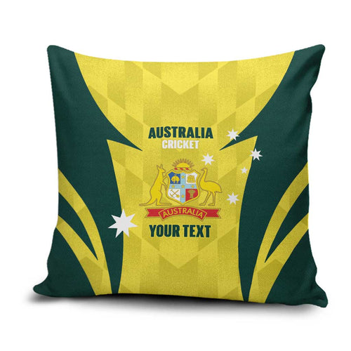 Australia Cricket Custom Pillow Cover Go Aussie Dynamic Yellow - Aussie Hoodie