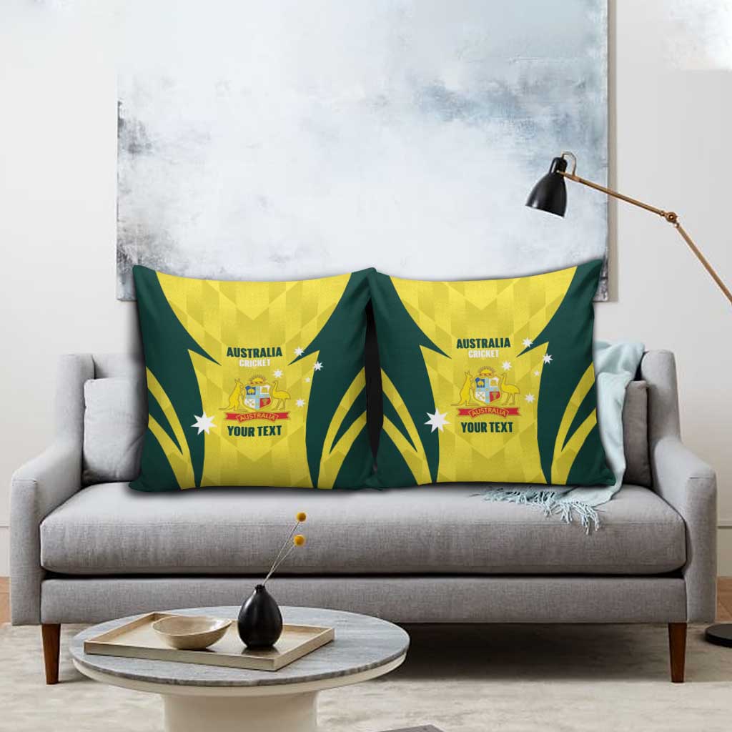 Australia Cricket Custom Pillow Cover Go Aussie Dynamic Yellow - Aussie Hoodie