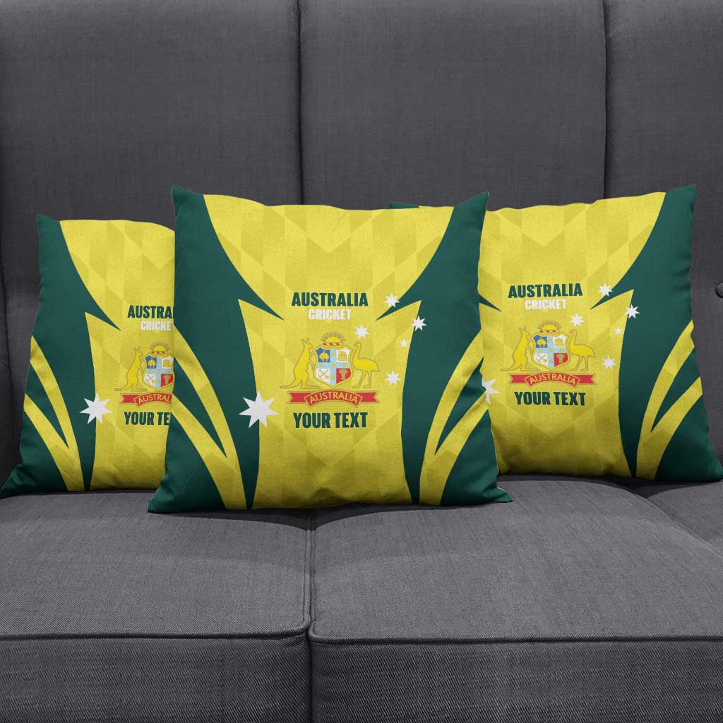 Australia Cricket Custom Pillow Cover Go Aussie Dynamic Yellow - Aussie Hoodie