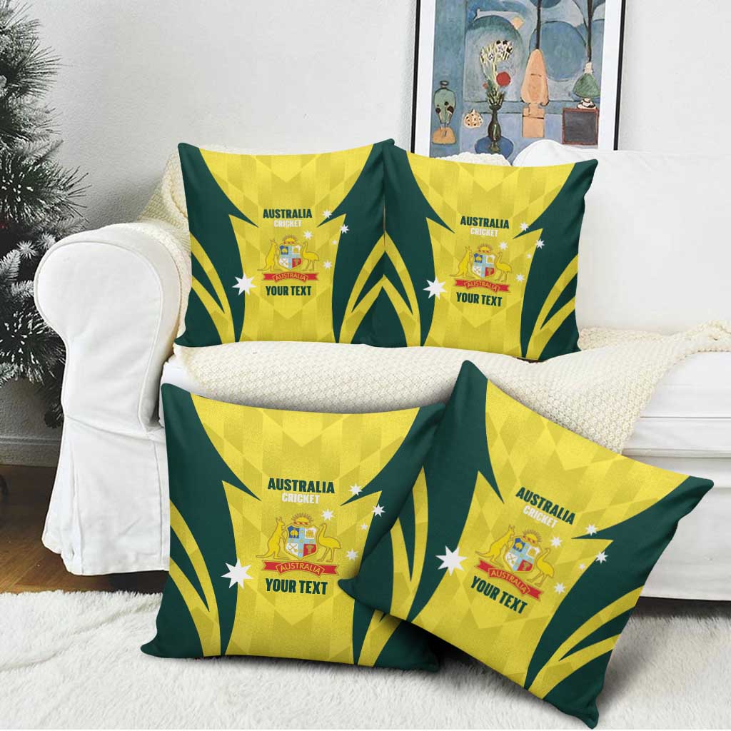 Australia Cricket Custom Pillow Cover Go Aussie Dynamic Yellow - Aussie Hoodie