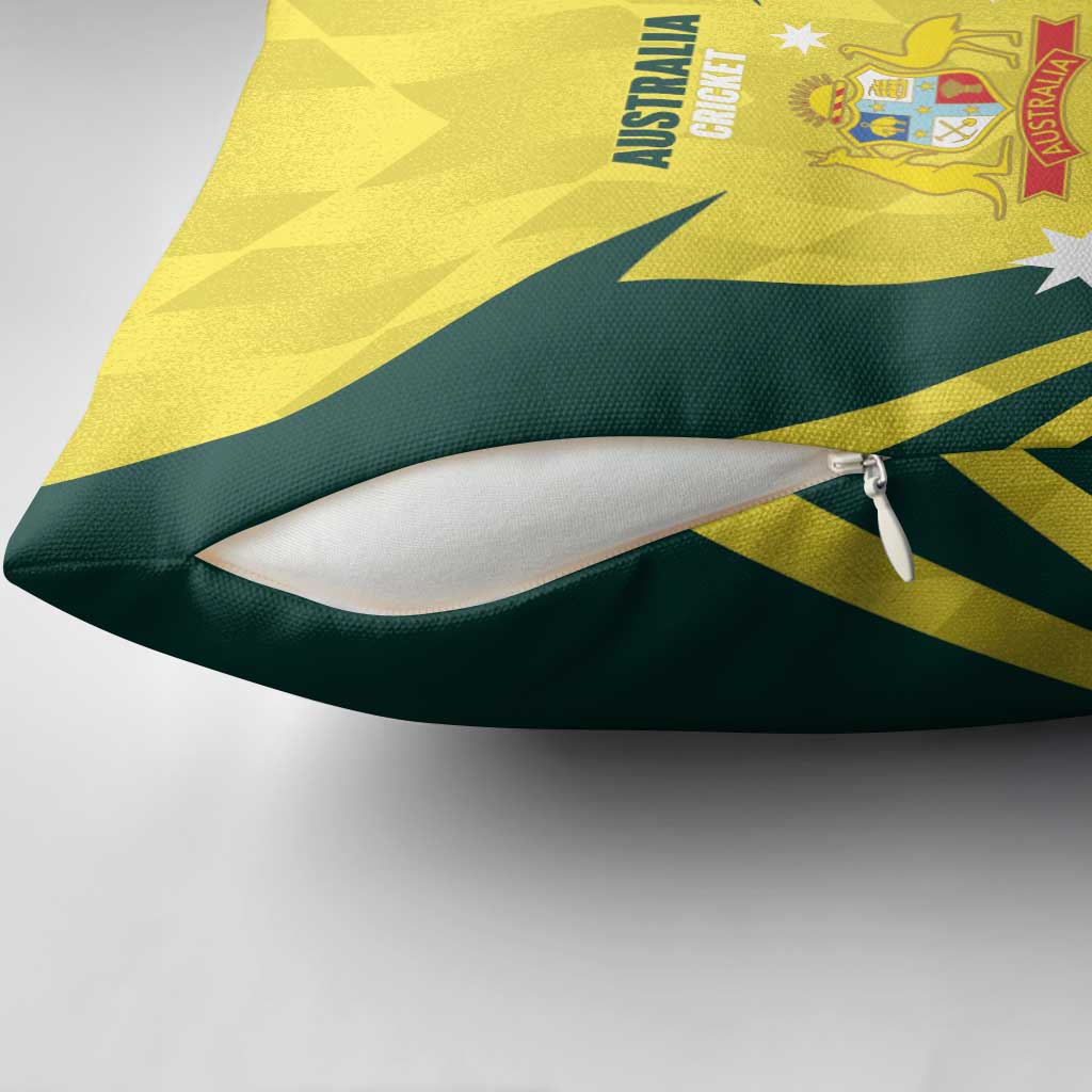 Australia Cricket Custom Pillow Cover Go Aussie Dynamic Yellow - Aussie Hoodie