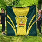 Australia Cricket Custom Quilt Go Aussie Dynamic Yellow - Aussie Hoodie