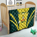 Australia Cricket Custom Quilt Go Aussie Dynamic Yellow - Aussie Hoodie