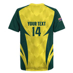 Australia Cricket Custom Rugby Jersey Go Aussie Dynamic Yellow - Aussie Hoodie