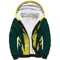 Australia Cricket Custom Sherpa Hoodie Go Aussie Dynamic Yellow - Aussie Hoodie