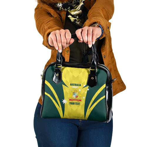 Australia Cricket Custom Shoulder Handbag Go Aussie Dynamic Yellow - Aussie Hoodie