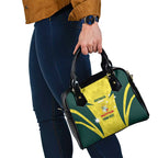 Australia Cricket Custom Shoulder Handbag Go Aussie Dynamic Yellow - Aussie Hoodie
