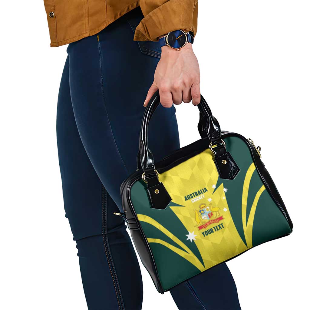 Australia Cricket Custom Shoulder Handbag Go Aussie Dynamic Yellow - Aussie Hoodie