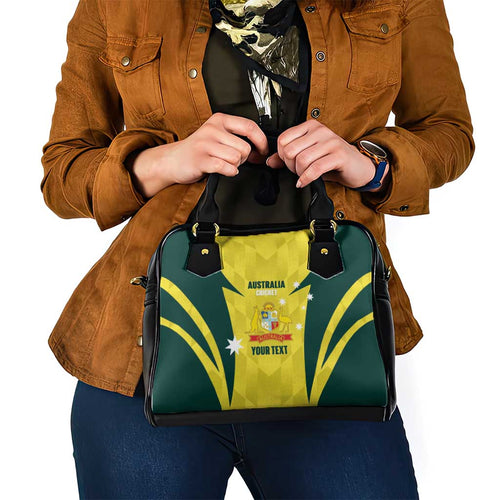Australia Cricket Custom Shoulder Handbag Go Aussie Dynamic Yellow - Aussie Hoodie