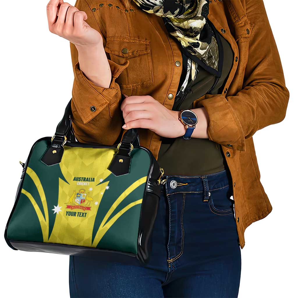 Australia Cricket Custom Shoulder Handbag Go Aussie Dynamic Yellow - Aussie Hoodie