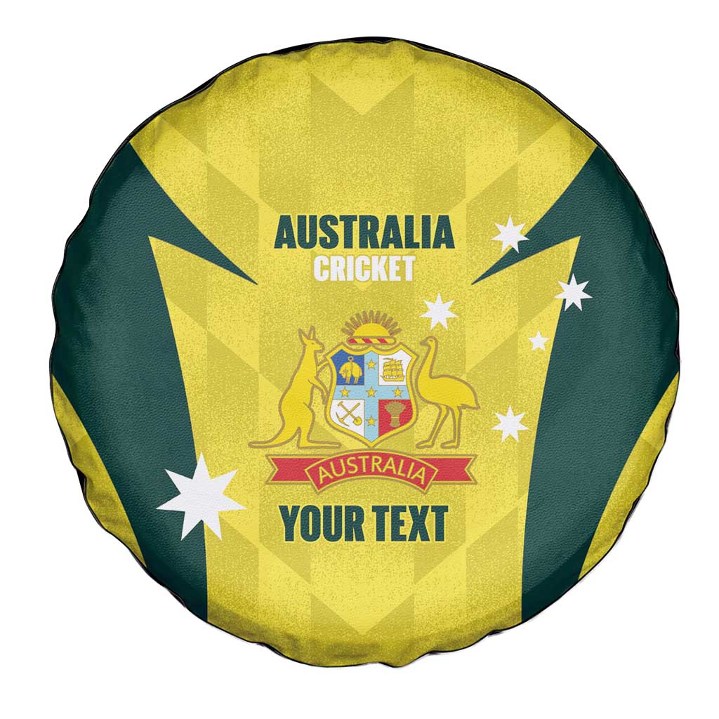 Australia Cricket Custom Spare Tire Cover Go Aussie Dynamic Yellow - Aussie Hoodie