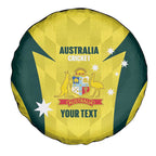 Australia Cricket Custom Spare Tire Cover Go Aussie Dynamic Yellow - Aussie Hoodie