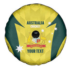 Australia Cricket Custom Spare Tire Cover Go Aussie Dynamic Yellow - Aussie Hoodie