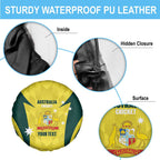 Australia Cricket Custom Spare Tire Cover Go Aussie Dynamic Yellow - Aussie Hoodie