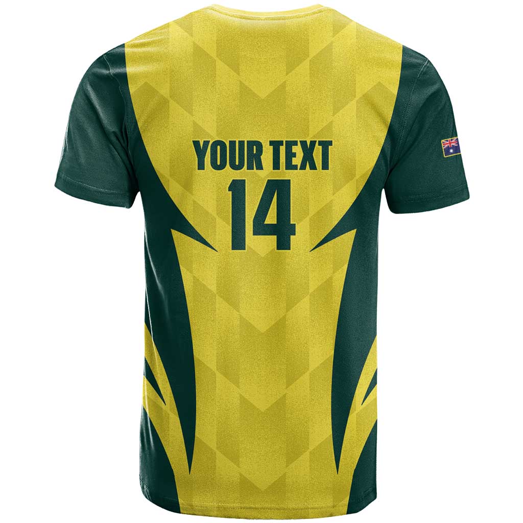 Australia Cricket Custom T Shirt Go Aussie Dynamic Yellow - Aussie Hoodie