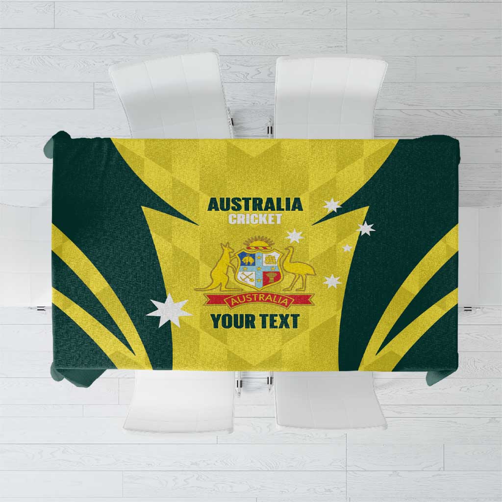 Australia Cricket Custom Tablecloth Go Aussie Dynamic Yellow - Aussie Hoodie