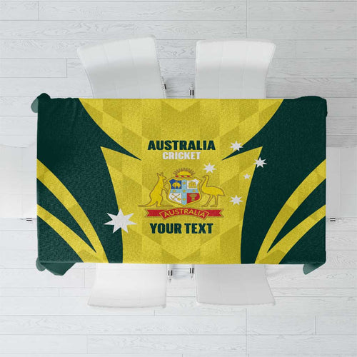 Australia Cricket Custom Tablecloth Go Aussie Dynamic Yellow - Aussie Hoodie