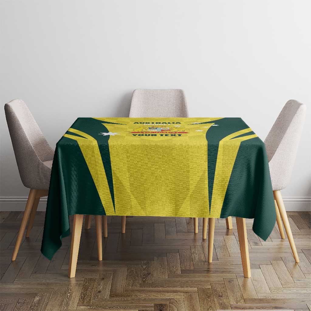 Australia Cricket Custom Tablecloth Go Aussie Dynamic Yellow - Aussie Hoodie