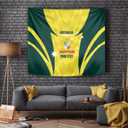 Australia Cricket Custom Tapestry Go Aussie Dynamic Yellow - Aussie Hoodie
