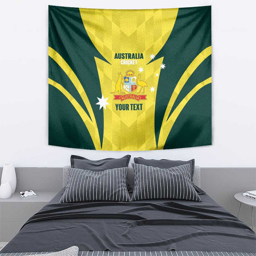 Australia Cricket Custom Tapestry Go Aussie Dynamic Yellow - Aussie Hoodie