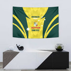 Australia Cricket Custom Tapestry Go Aussie Dynamic Yellow - Aussie Hoodie