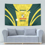Australia Cricket Custom Tapestry Go Aussie Dynamic Yellow - Aussie Hoodie
