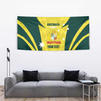 Australia Cricket Custom Tapestry Go Aussie Dynamic Yellow - Aussie Hoodie