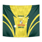 Australia Cricket Custom Tapestry Go Aussie Dynamic Yellow - Aussie Hoodie