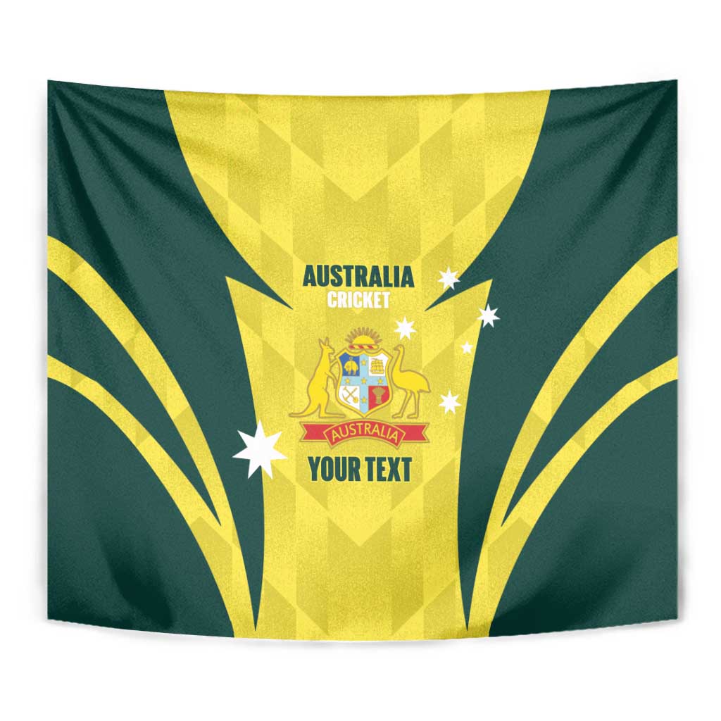 Australia Cricket Custom Tapestry Go Aussie Dynamic Yellow - Aussie Hoodie