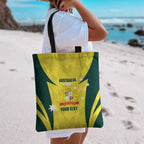 Australia Cricket Custom Tote Bag Go Aussie Dynamic Yellow - Aussie Hoodie